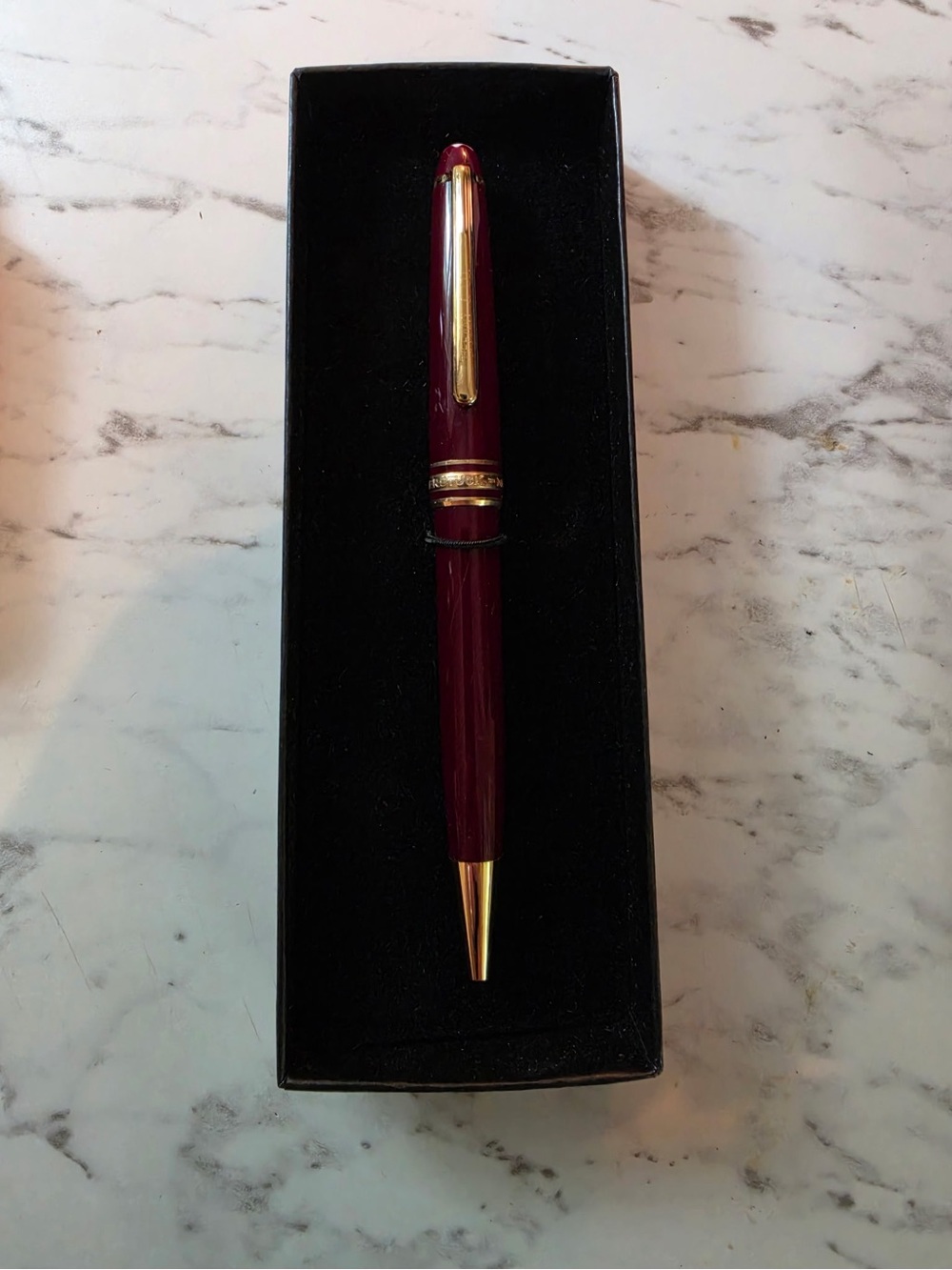 Montblanc x Tiffany & Co. Meisterstuck Ballpoint Pen, Gold Plated Black Ink